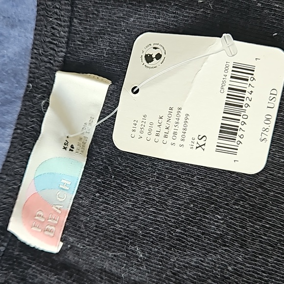 Free People Fp Beach Palm Tunic Black XS - Picture 3 of 7